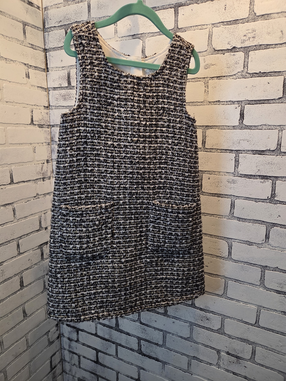 Rachel Zoe Black and White Tweed Mini Dress
